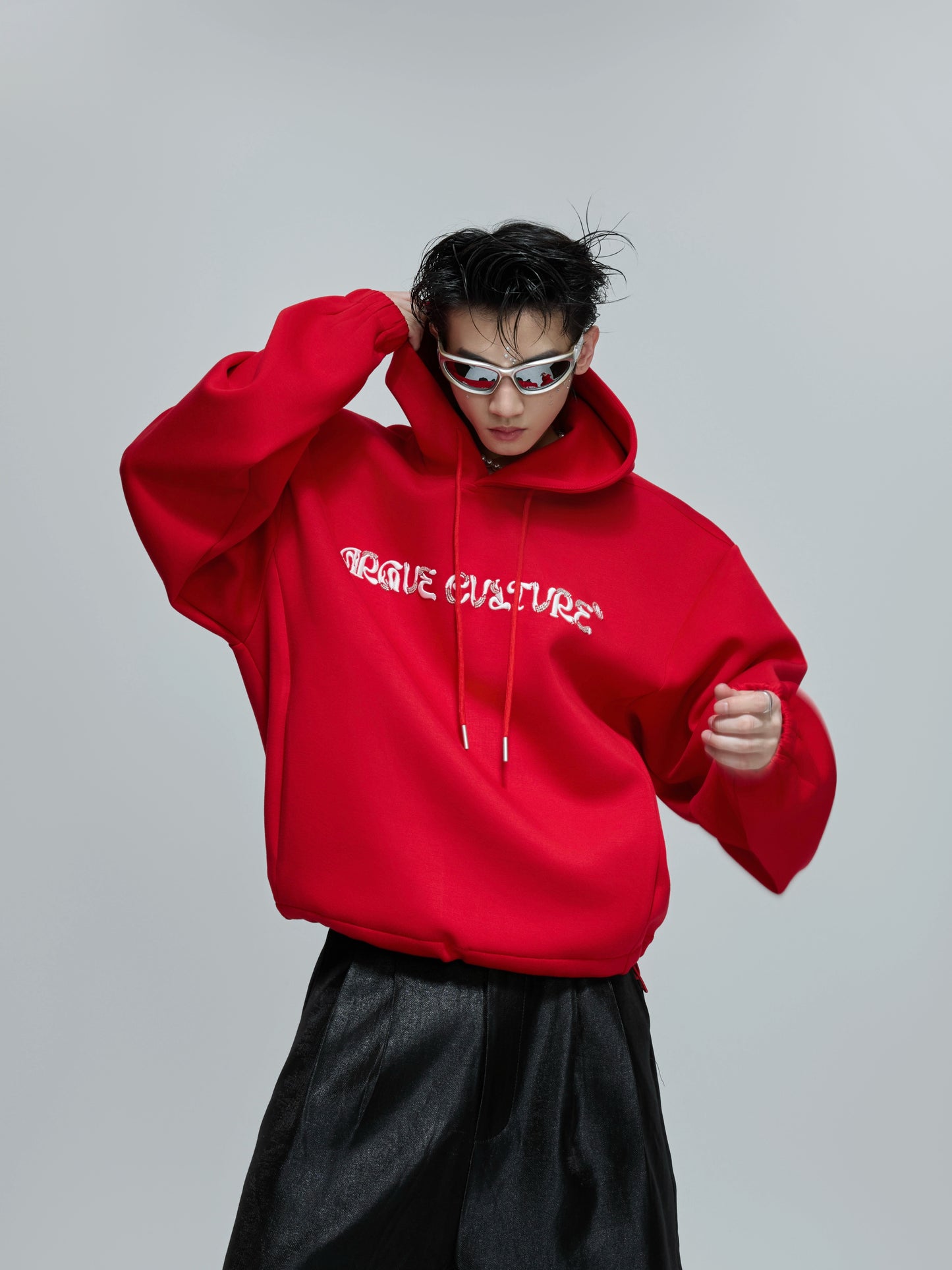 Beaded Embroidered Hoodie