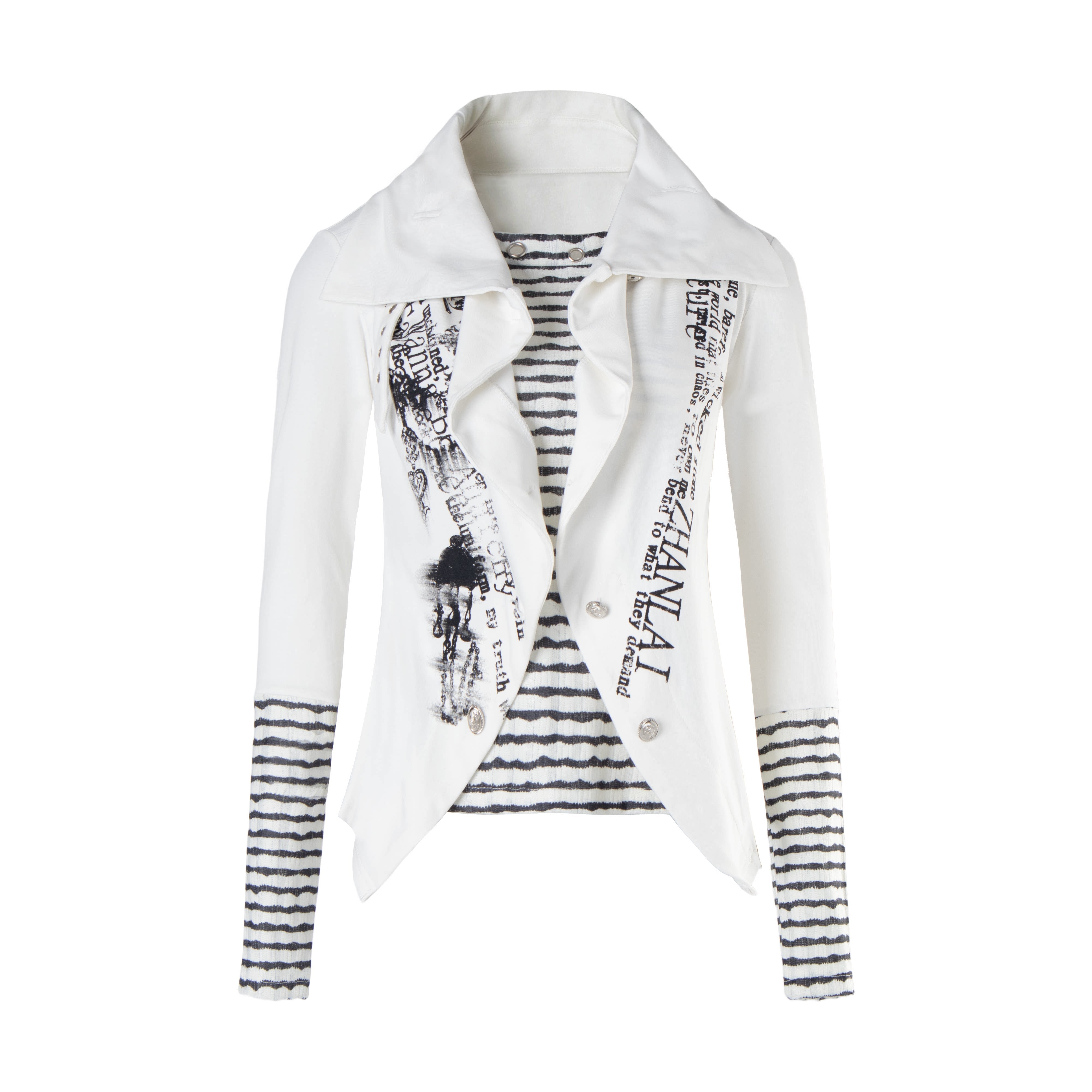 Y2K Contrast Layered Long Sleeve Tee