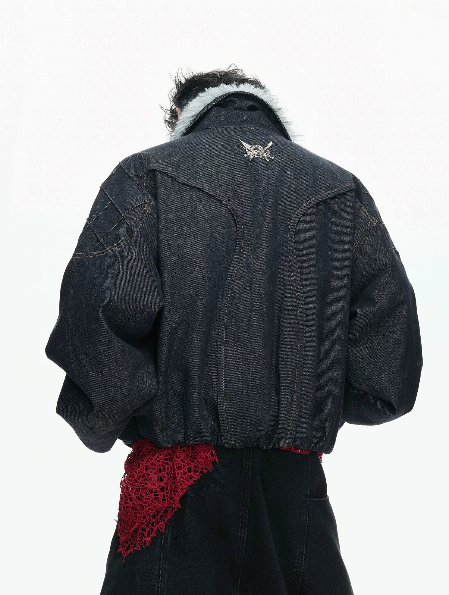 【26s Feb.】Heavyweight Raw Denim Eagle Sherpa-Lined Jacket