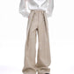 【25s Aug.】Deconstructed Pleated Relaxed-Fit Trousers