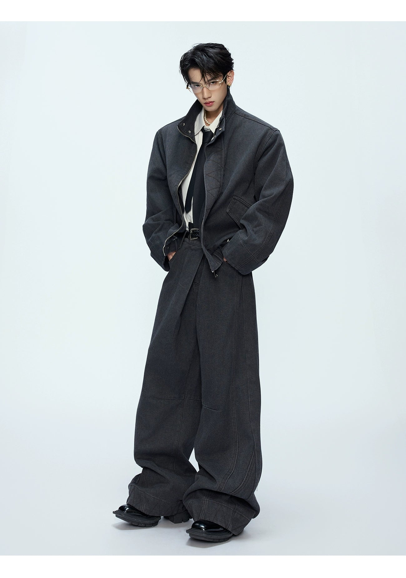 【25s Oct.】Vintage Washed Silhouette Jacket/pants