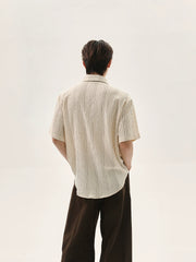 【25s Aug.】American Retro Vertical Striped Shirt