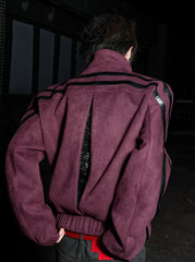 Suvet Spine Studded Suede Jacket