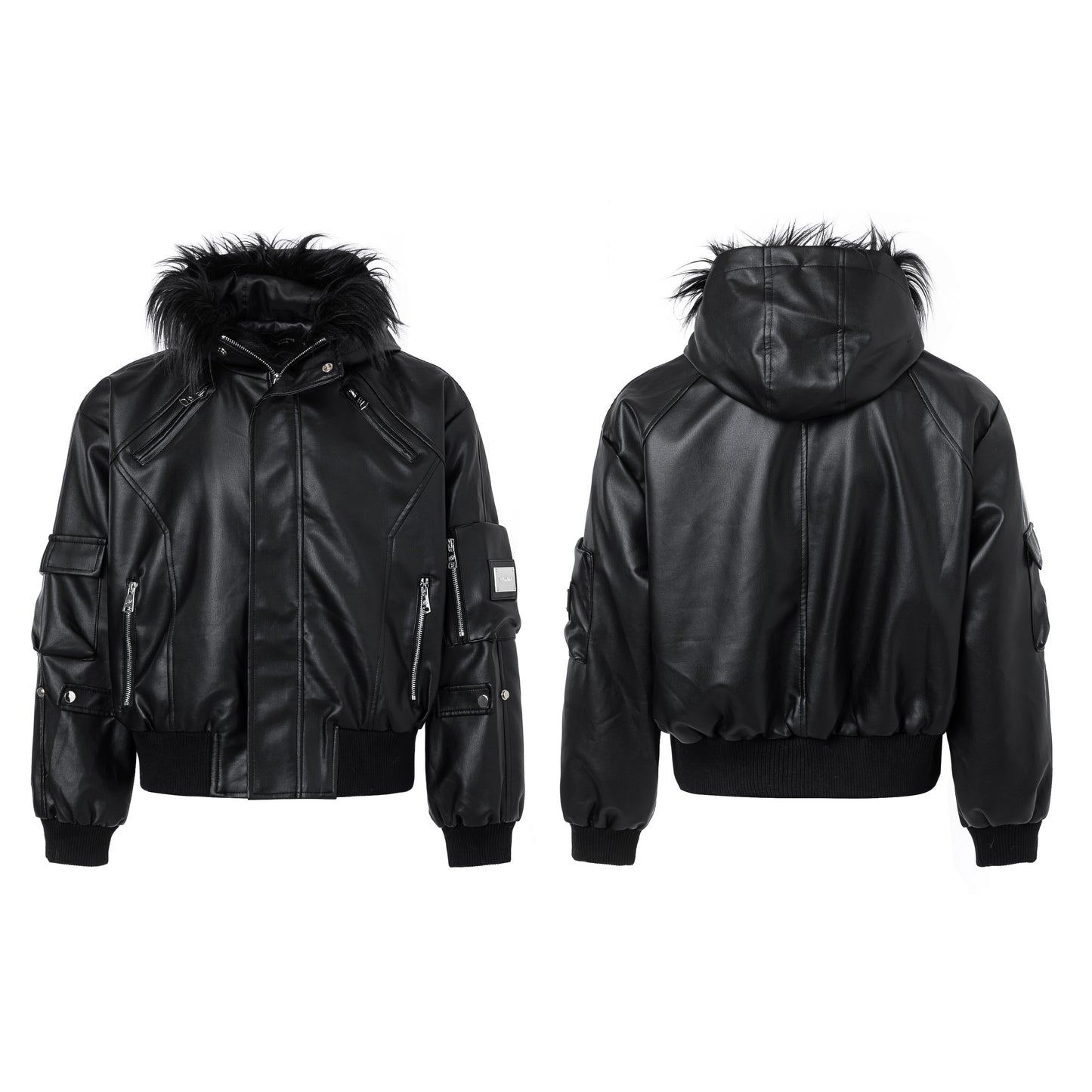 【25s Sep.】Punk Mountain Eagle Large Fur Collar Jacket
