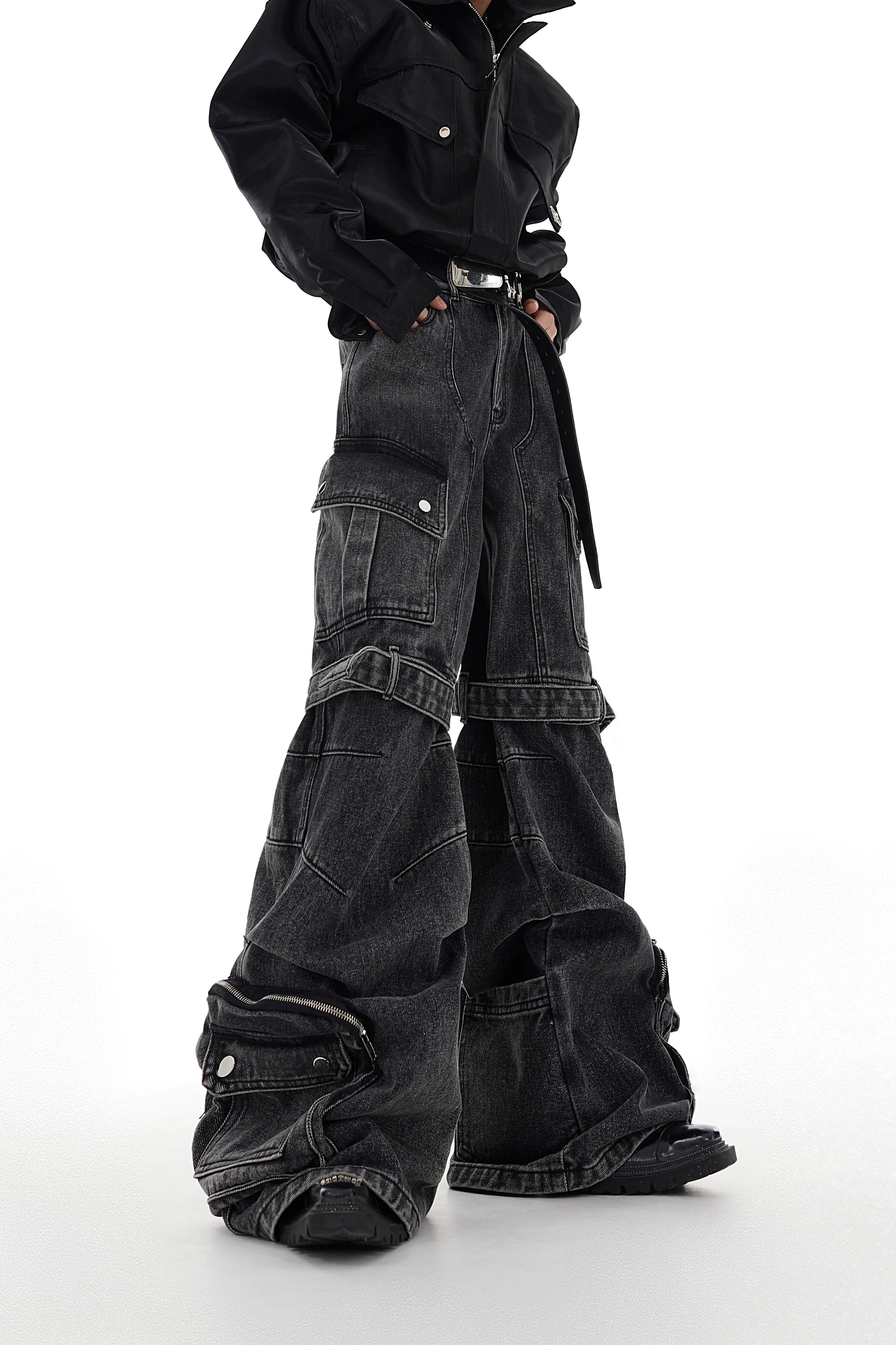 【26s Feb.】Deconstructed Cargo Wide-Leg Denim