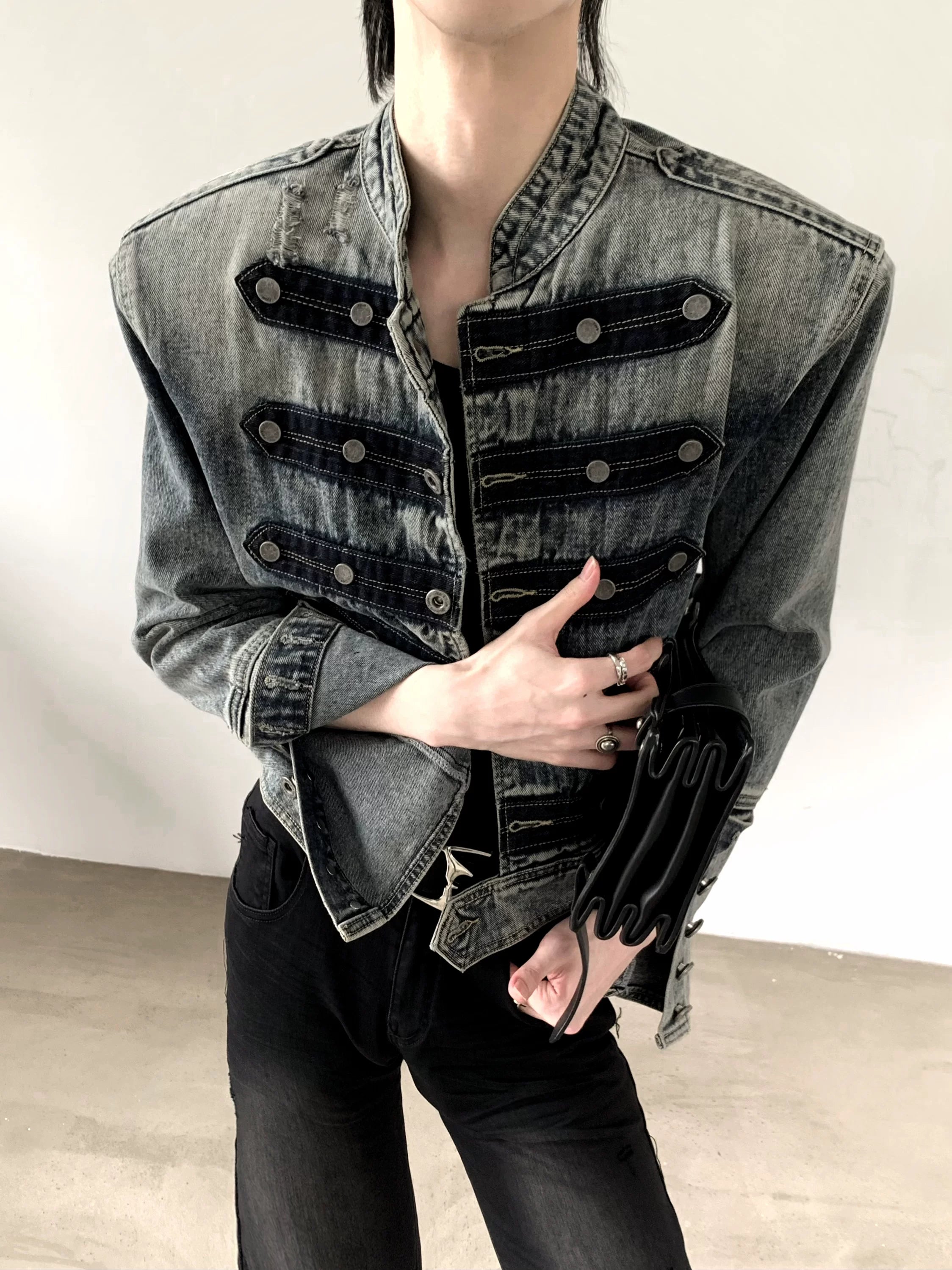 Vintage Knight Napoleon Denim Jacket