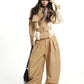 【25s Sep.】Vintage Double-Breasted Patchwork Khaki Trench Coat