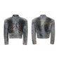 Ink-sprayed Distressed Jacket