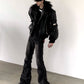 【25s Sep.】Punk Mountain Eagle Large Fur Collar Jacket