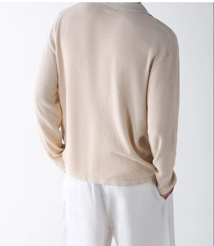 King's Gift Linen Blend Knit Cardigan
