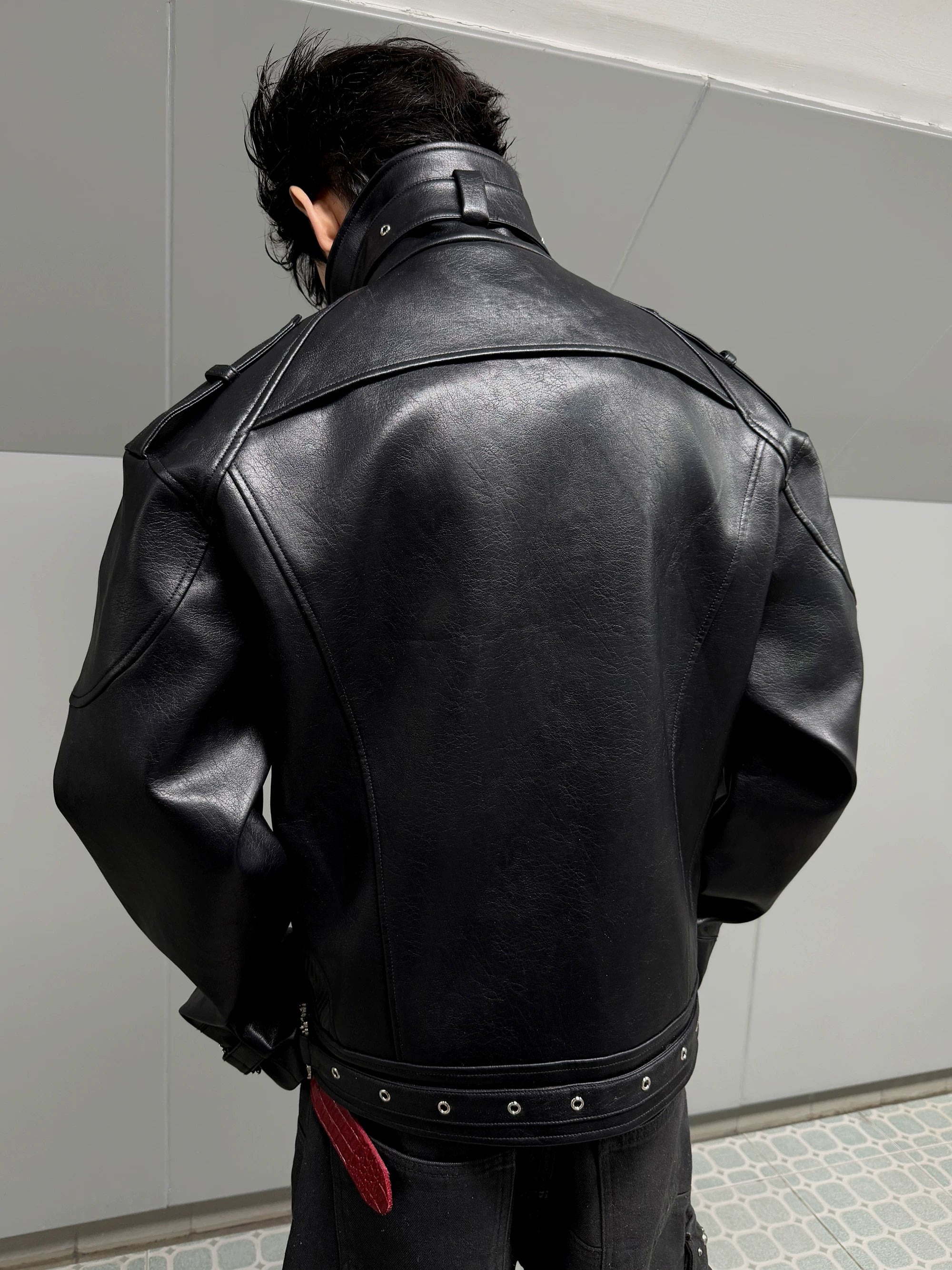 【26s Mar.】Carbon-Boned Royal Buckle Leather Jacket