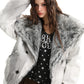 【25s Nov.】Oversized Collared Fur Trim Cotton Coat