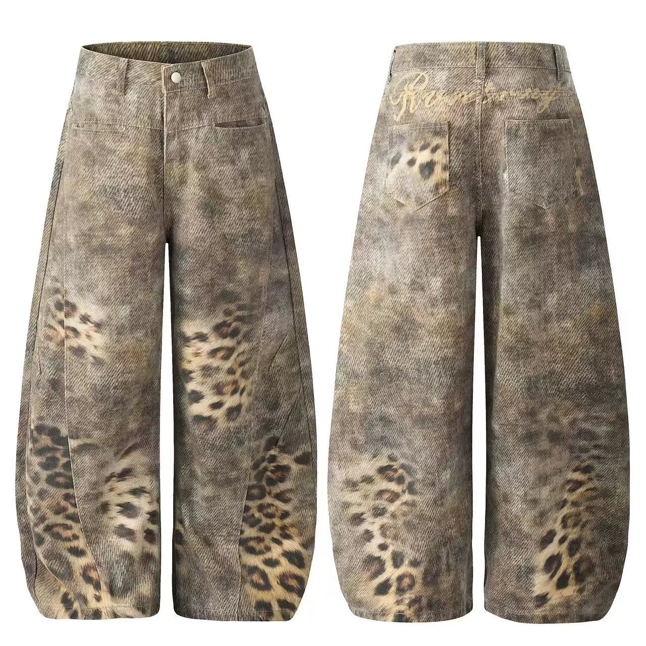 3D Printed Distressed Leopard Scimitar Pants