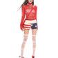 【25s Jul.】See-through Mesh Letter Print Long Sleeve Top