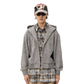 【25s Jan.】Multi-wear Plaid Patchwork Loose Coat