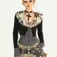 【25s Oct.】Hot Girl Leopard Print Fur Collar Knit Cardigan