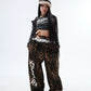 【25s Jul.】Fake Two-piece Lace Ruffled Patchwork Pants