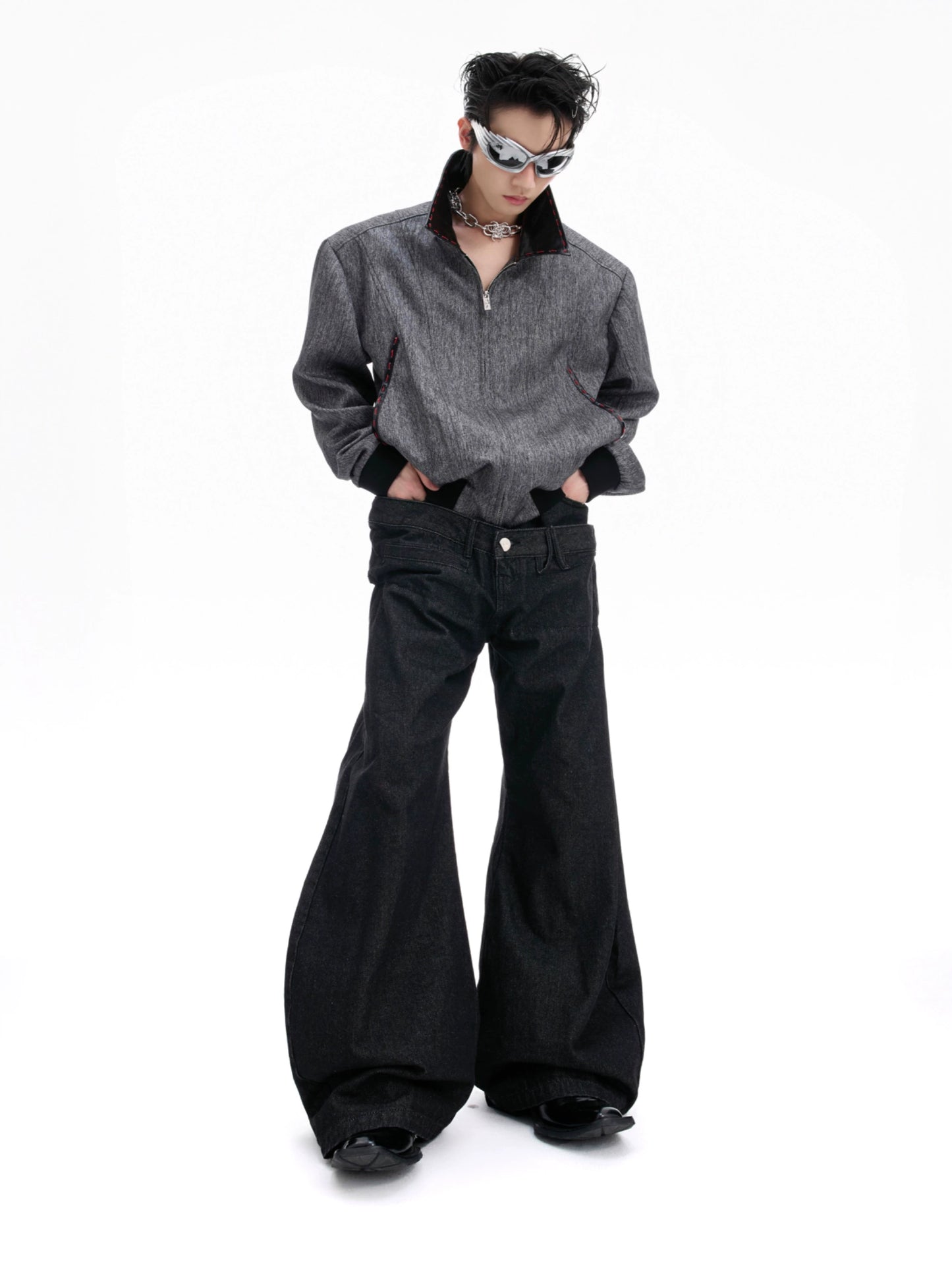 【25s Aug.】Heavyweight Double Waist Wide Leg Jeans