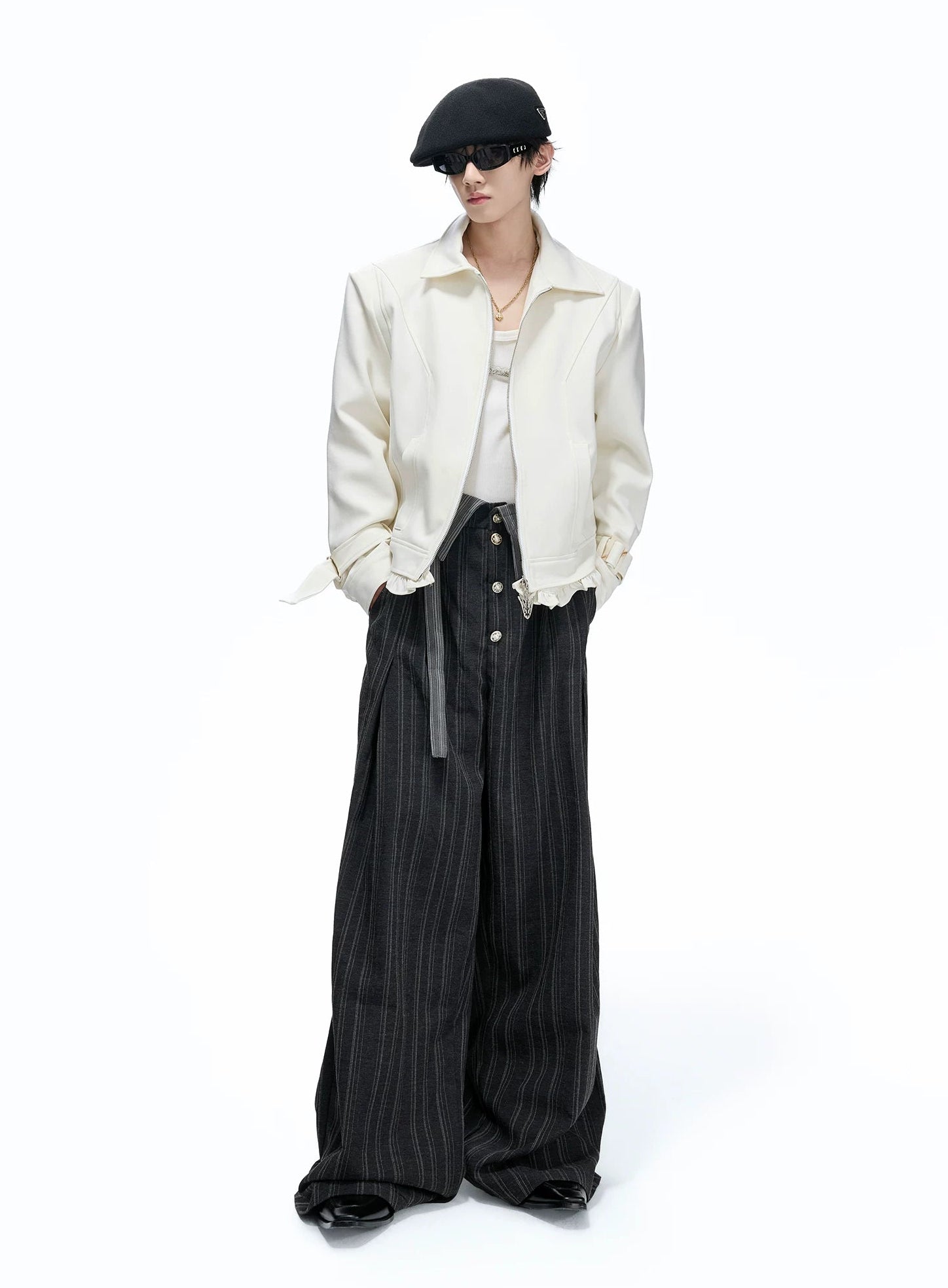 Spine Heavy Embroidered Patchwork Jacket
