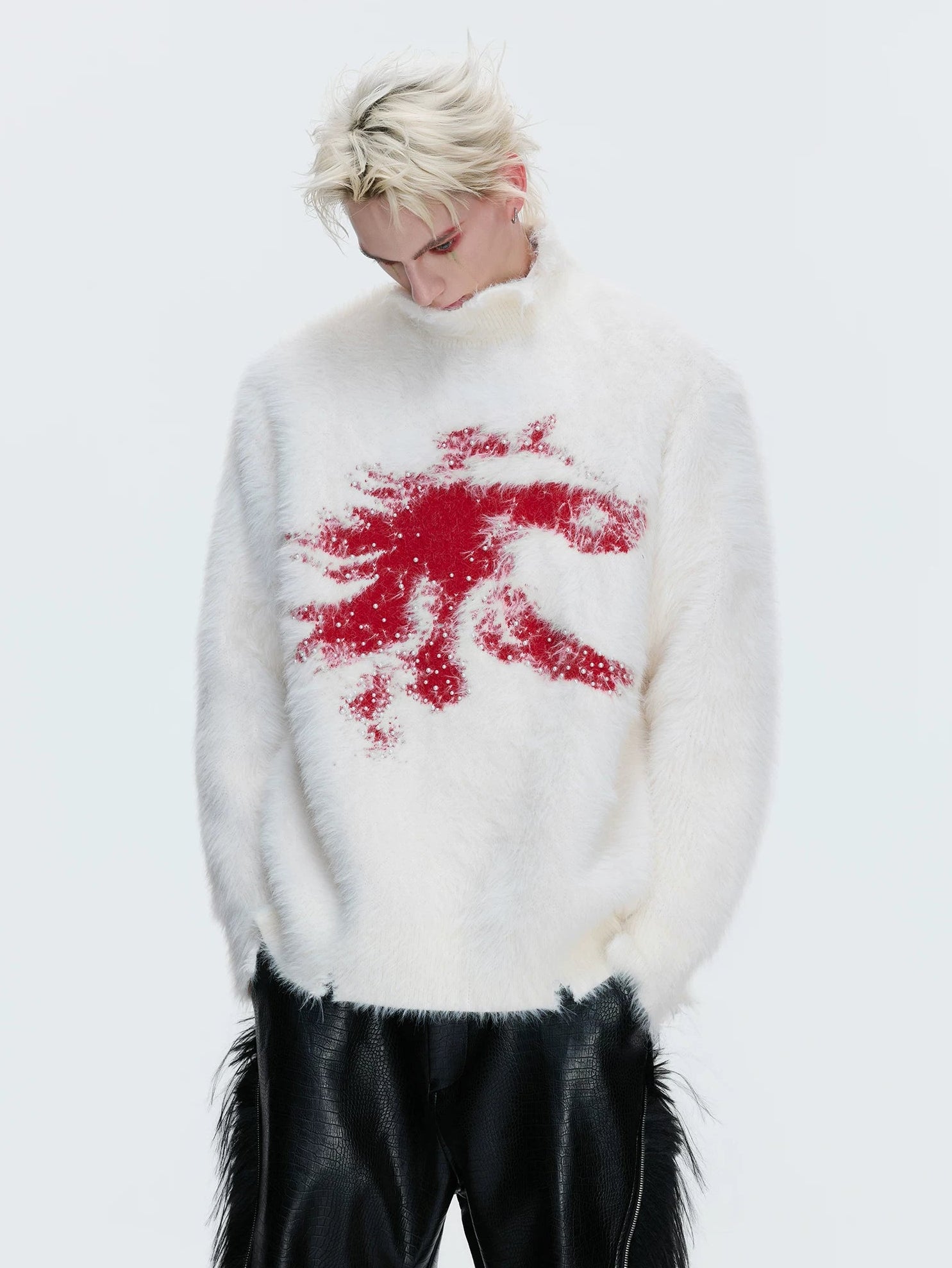 【26s Jan.】Simple and Cozy High-neck Knit Sweater