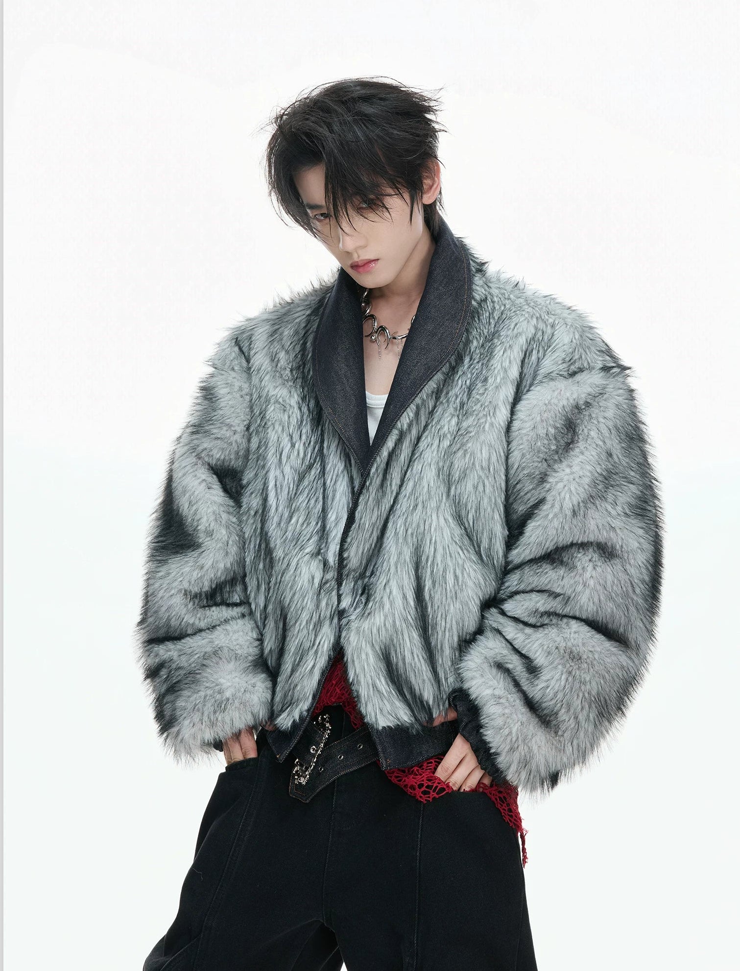 【26s Feb.】Heavyweight Raw Denim Eagle Sherpa-Lined Jacket