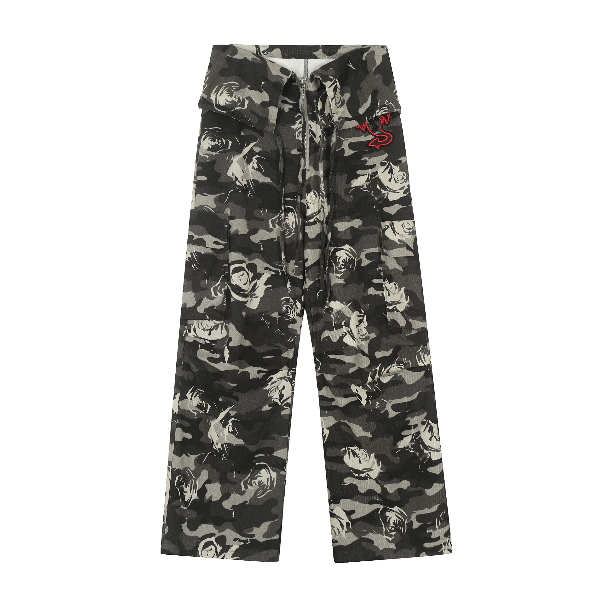 【26s Apr.】Ghost Rose Camo Cargo Pants