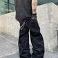 【25s Mar.】Straight Cut Embroidered Denim Pants