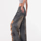 【25s Jul.】Wasteland Vintage Distressed Loose Wide Jeans
