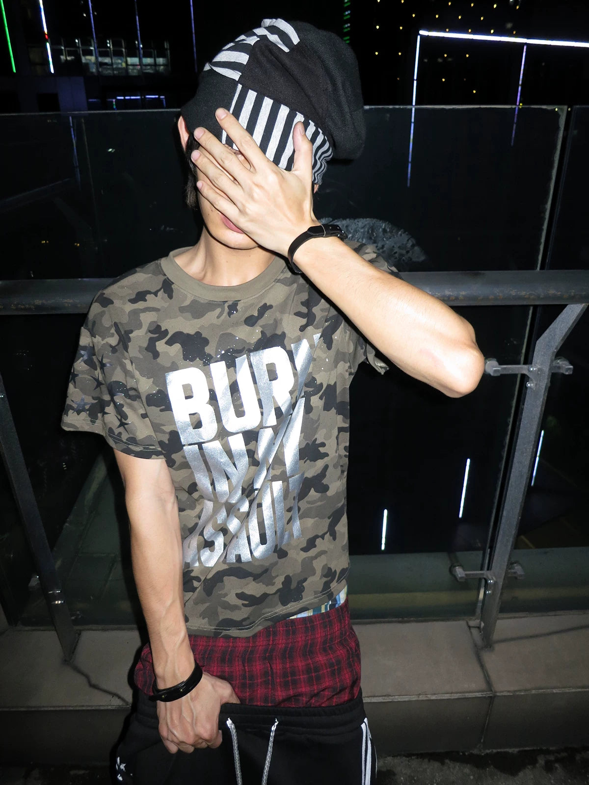 Silver Foil Graphic Street Tee