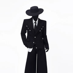 Napoleon Braided Jacket + Wide-Leg Trousers