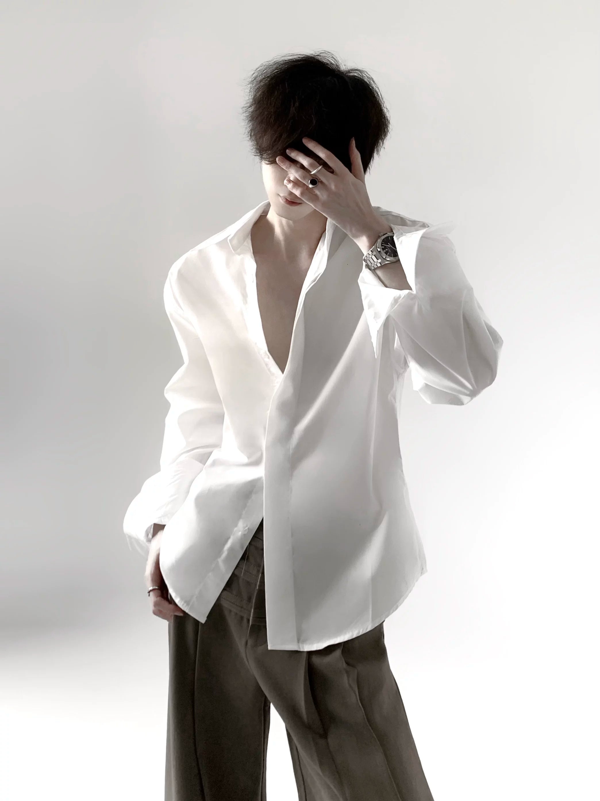 Structured Relaxed White Shirt