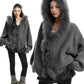 【25s Nov.】Large Fur Collar Hooded Cardigan