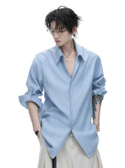 Textured Linen Relaxed Shirt