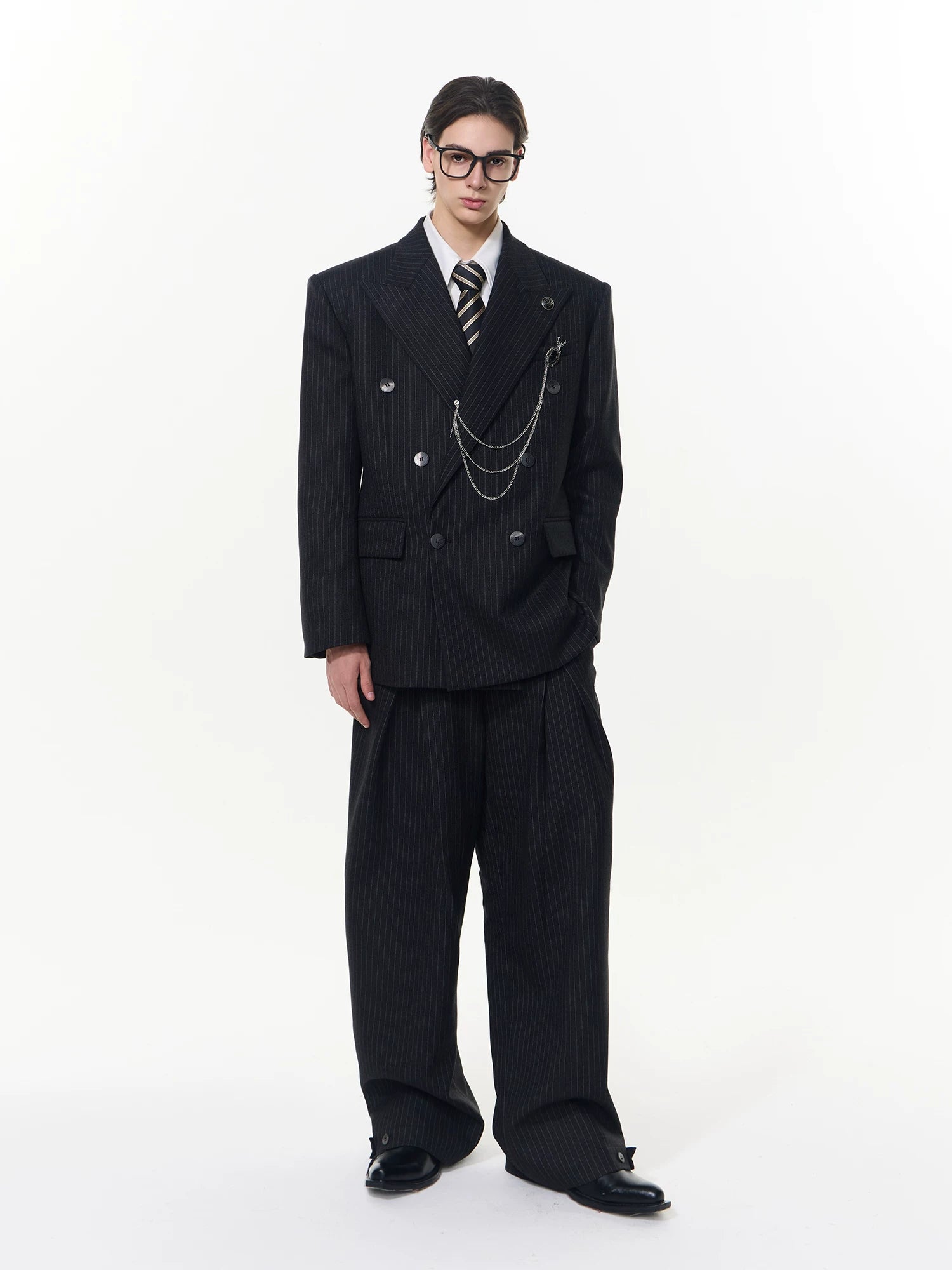 【26s Apr.】Striped Relaxed Tailored Jacket / Pants