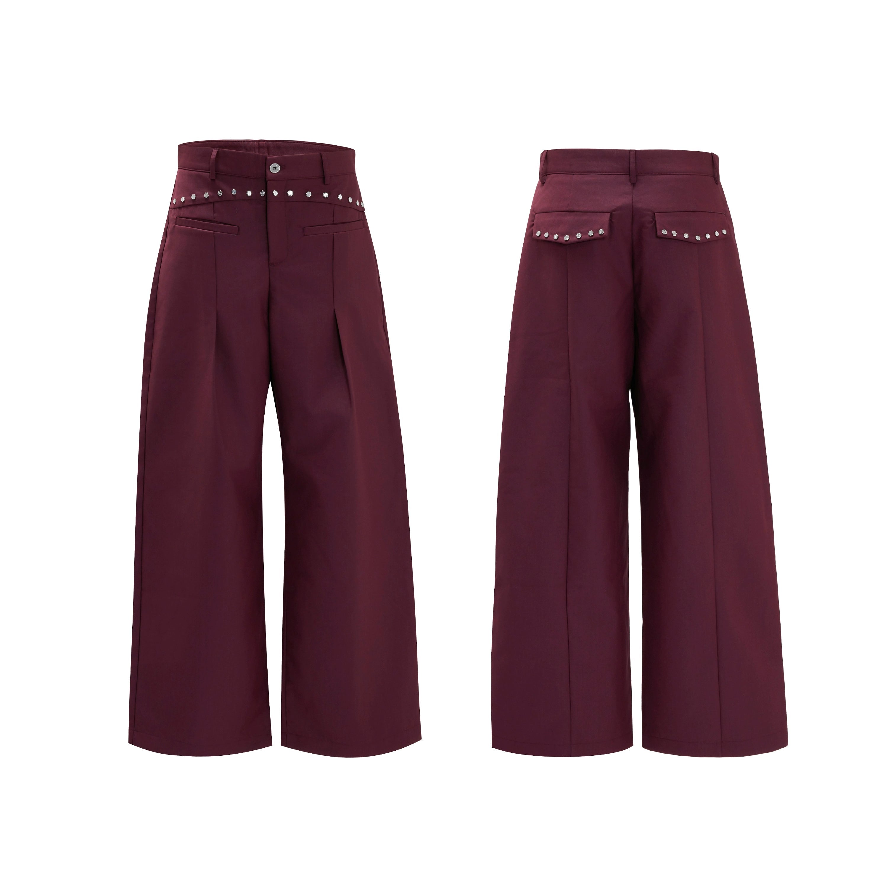 【25s Nov.】Wool Blend Tailored V-neck Suit / Trousers