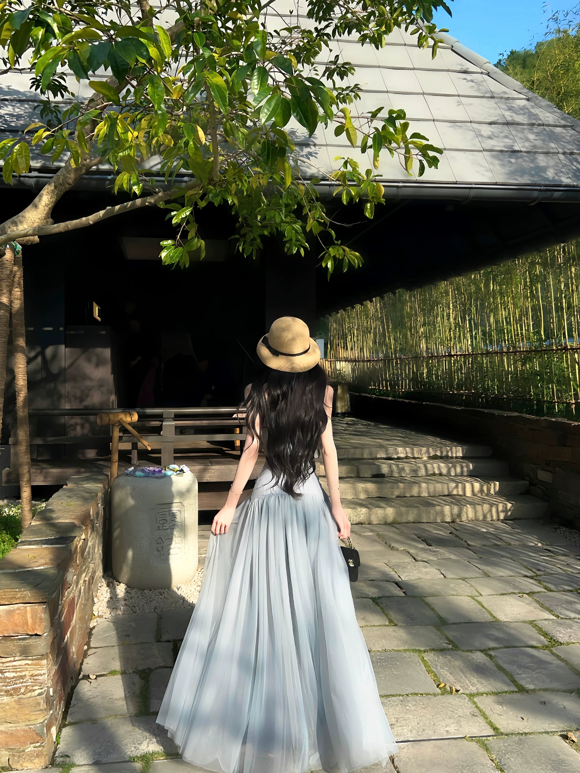 【26s May】Sheer Mesh Strappy Maxi Dress