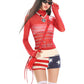 【25s Jul.】See-through Mesh Letter Print Long Sleeve Top