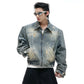 【25s Aug.】Distressed Ripped Short Denim Jacket