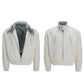 【25s Nov.】"Snowy Silver Fox" Plush Leather Jacket (No Hood)