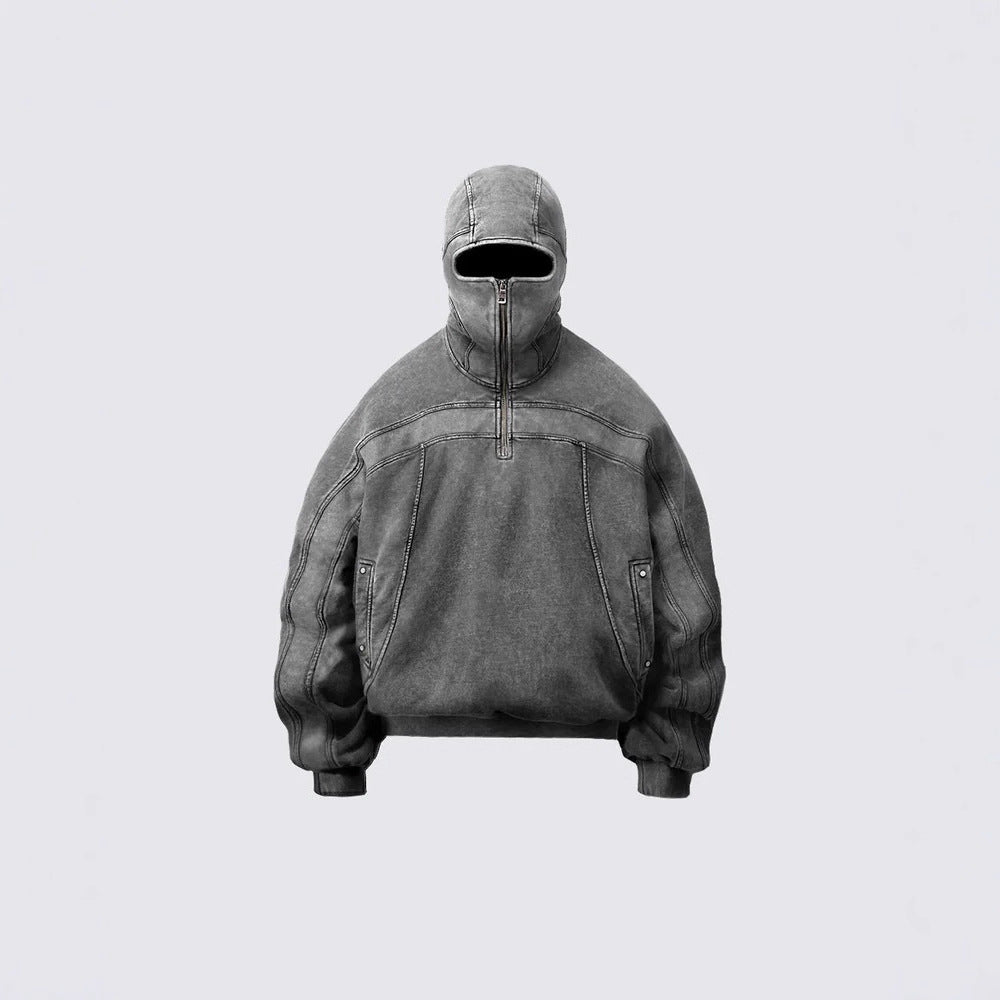 【25s Jul.】Masked Long Zip-up Hooded Jacket