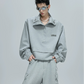 【25s Oct.】Casual Stand Collar Cropped Sweatshirt/Ribbon Pocket Pants