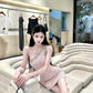 【25s Aug.】Chanel Style Off-shoulder Sleeveless Dress