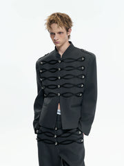 【26s Apr.】Napoleon Braided Metal Button Jacket