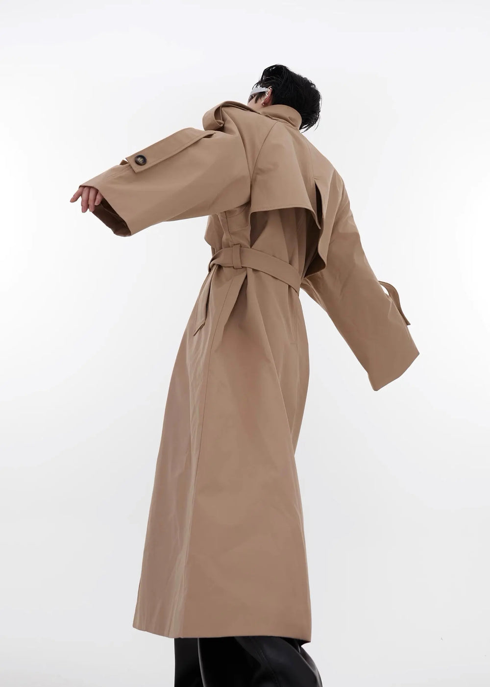 【23s August.】Turtleneck Shoulder Pad Coat ArtsKoreanMan