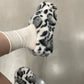 Leopard Print Fur Slippers(Shoes)