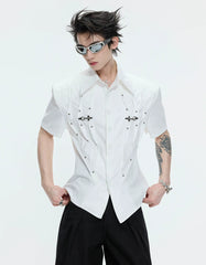 【26s Apr.】Pleated Waist Structured Shirt