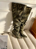 Dead Branches Camouflage Long High-heeled Boots