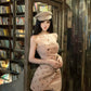 【25s Aug.】Sleeveless Strapless Floral Dress
