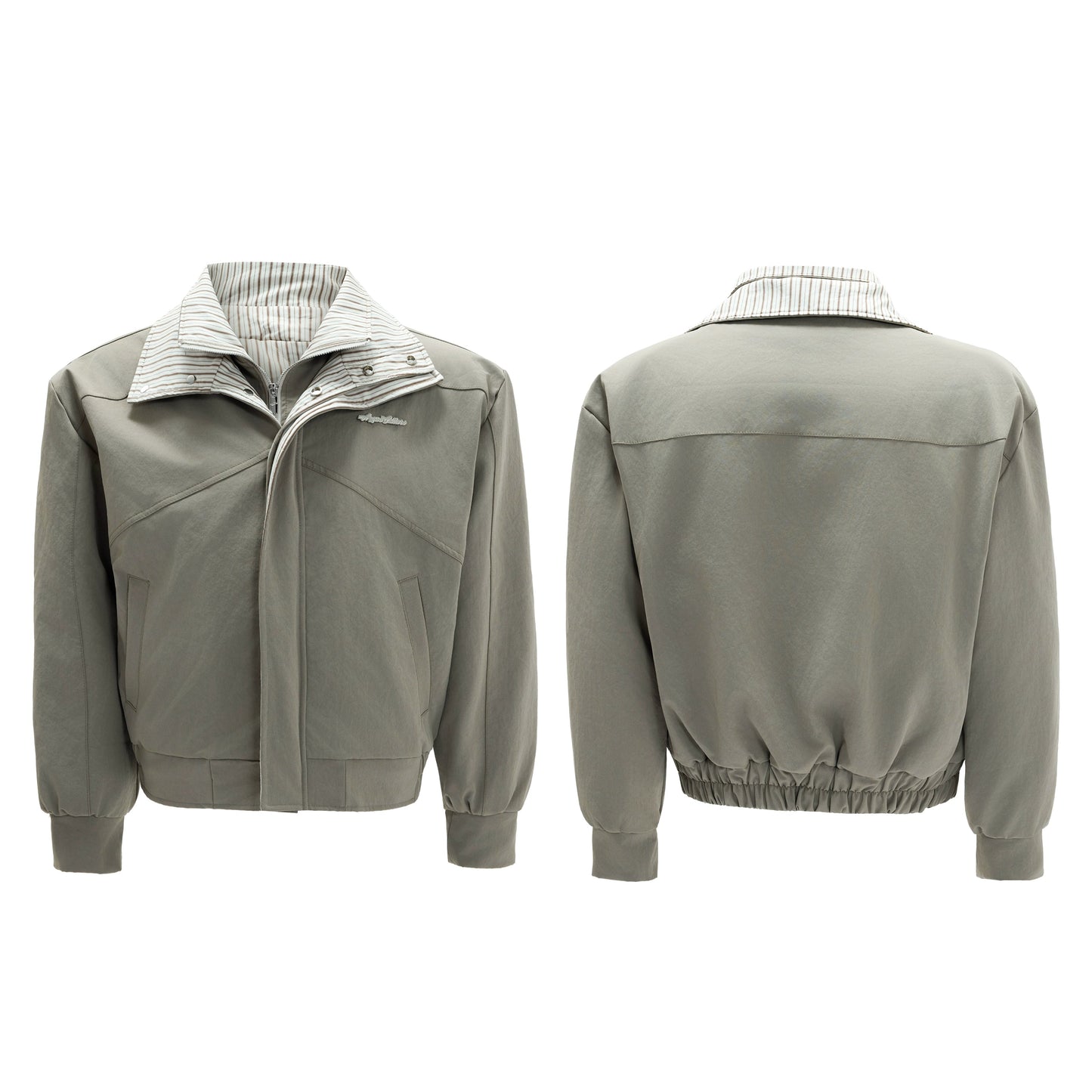 【25s Nov.】Washed Striped Thickened Cotton Coat