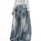 【25s Jul.】Vintage Dirty Distressed Graffiti Machete Jeans